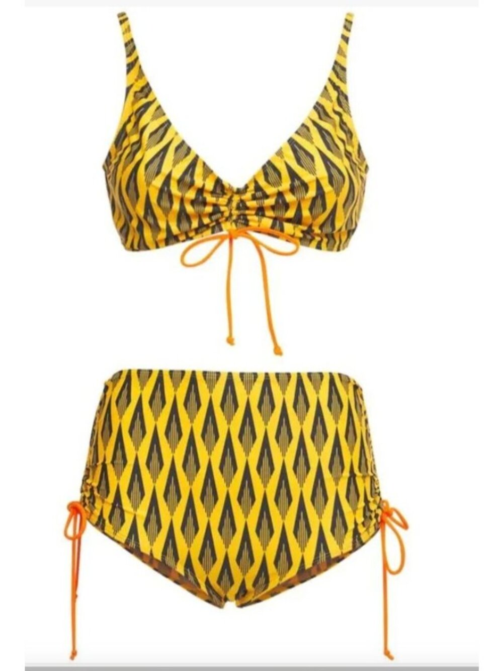 Paco Rabanne high waist printed bikini set Size 38 - Picture 3 of 11